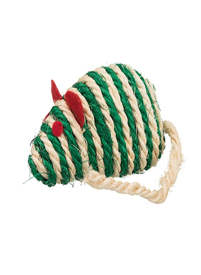 TRIXIE Sisal Mouse Cat Toy for Cats | Durable Natural Sisal | Pack of 4 | 10 cm Multicolor | Encourages Hunting Instinct, Exercise & Play | Safe Non-Toxic Toy for Kittens & Adult Cats - Image 1